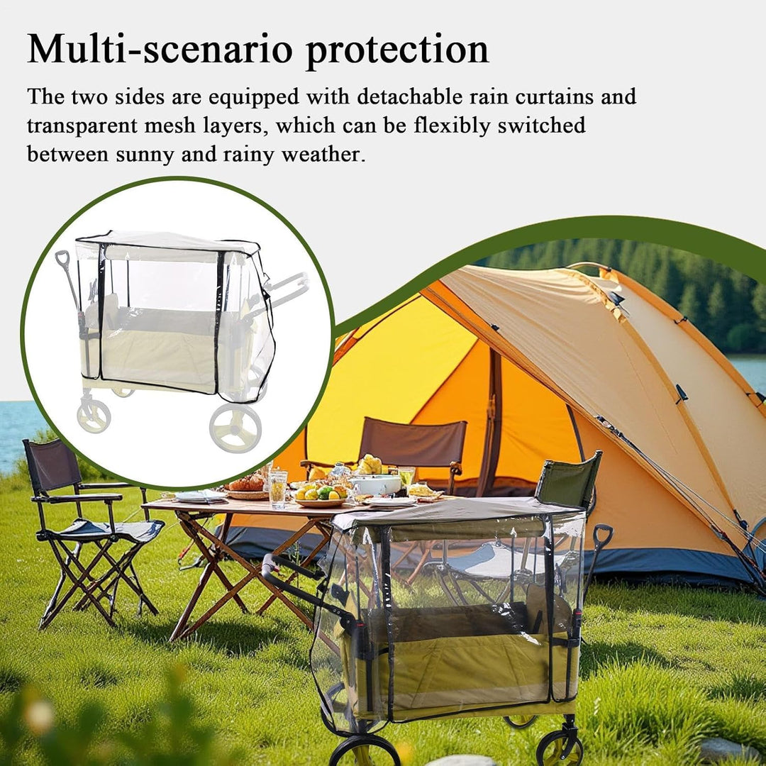BowLift | Stroller Rain Cover – Windproof Protective Canopy for 2-Seat & 4-Seat Carts – Venaro