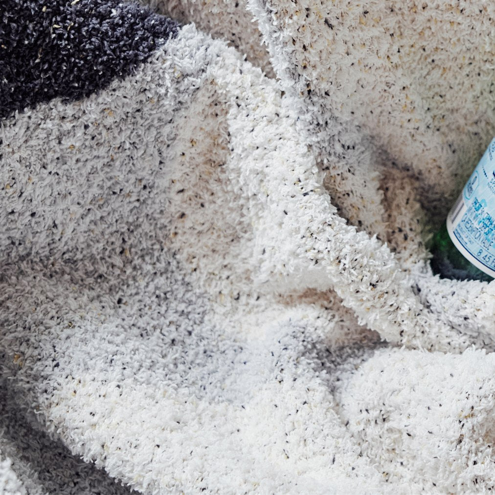 BowLift | Boho Floral Leaves Microfiber Knitted Throw Blanket - Soft, Cozy, and Decorative