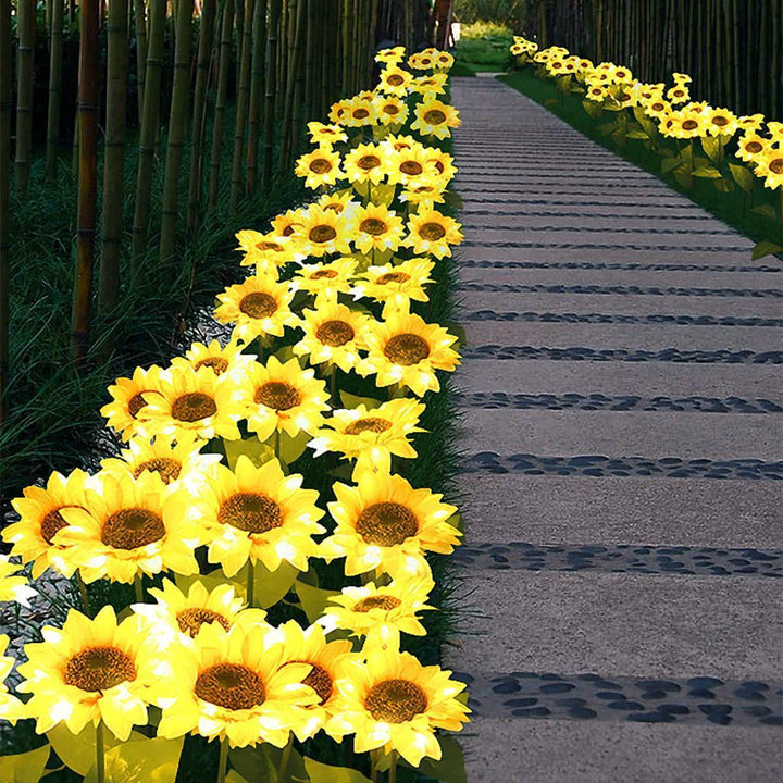 Solar Sunflower Light, 2 Pieces | Bowlift