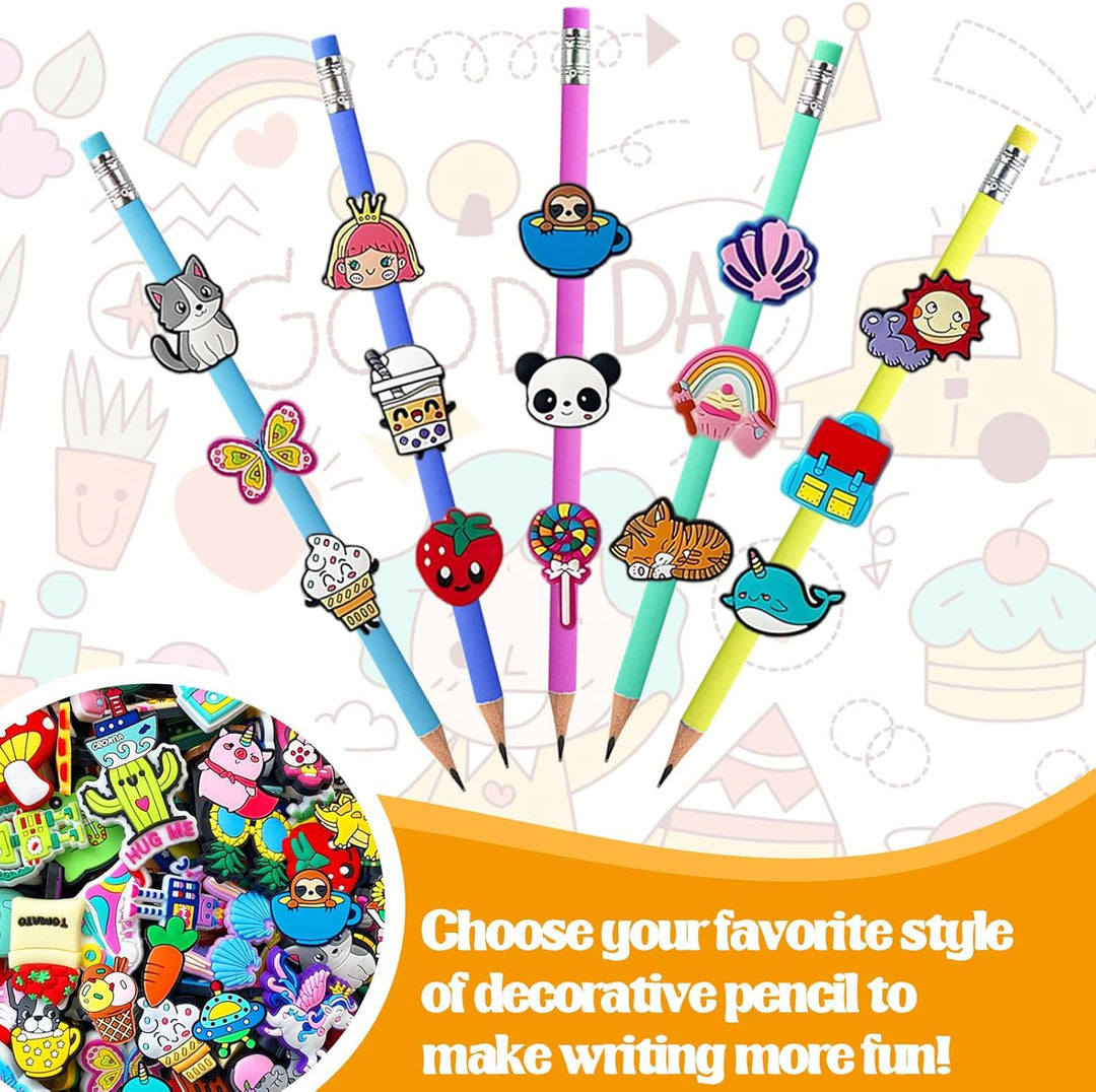 BowLift | 100 Pcs Cute Pencil Topper Decoation