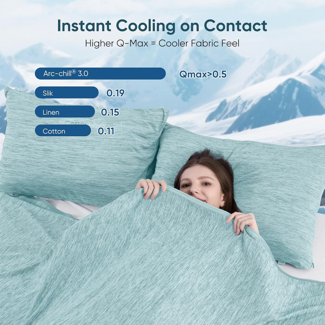 Green Cooling Blanket –  3.0, Q-Max>0.5, Multi-Size Options | Bowlift