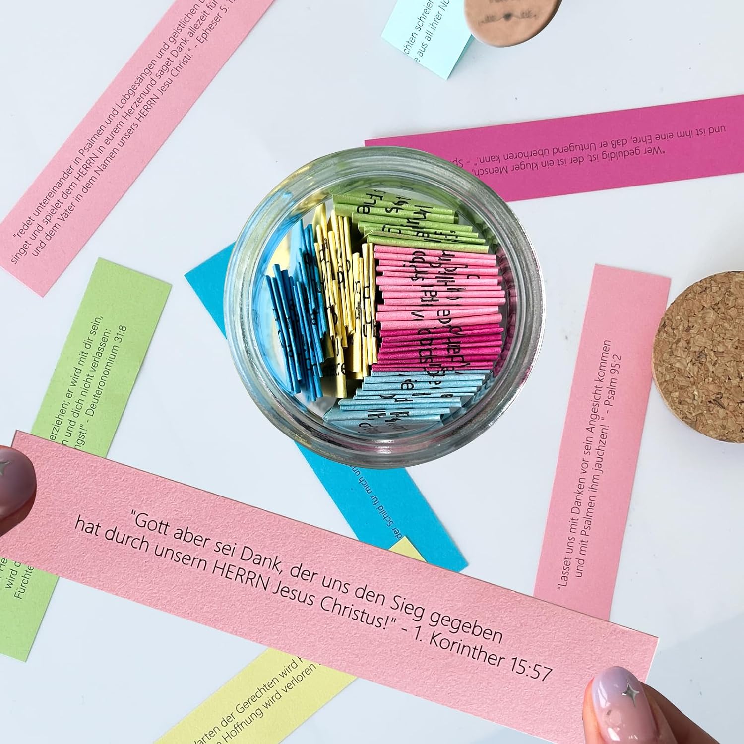 BowLift | Handmade 90 Days Bible Verse Glass