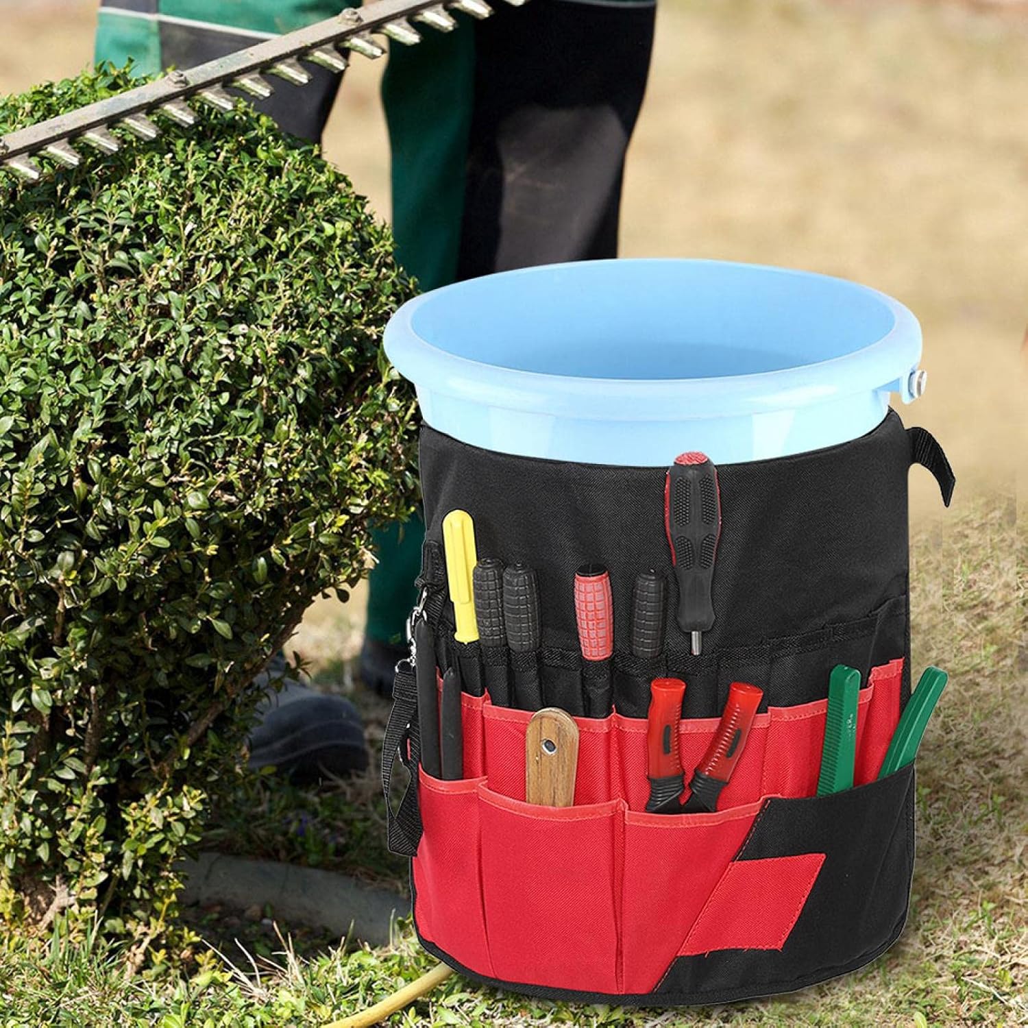 BowLift | 42-Pocket Multifunctional Garden Tool Storage Bag – Large Storage for Tools