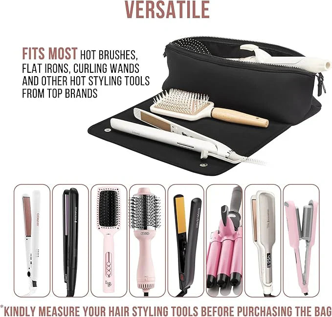 BowLift | 2-in-1 hair tool travel bag & heat-resistant mat