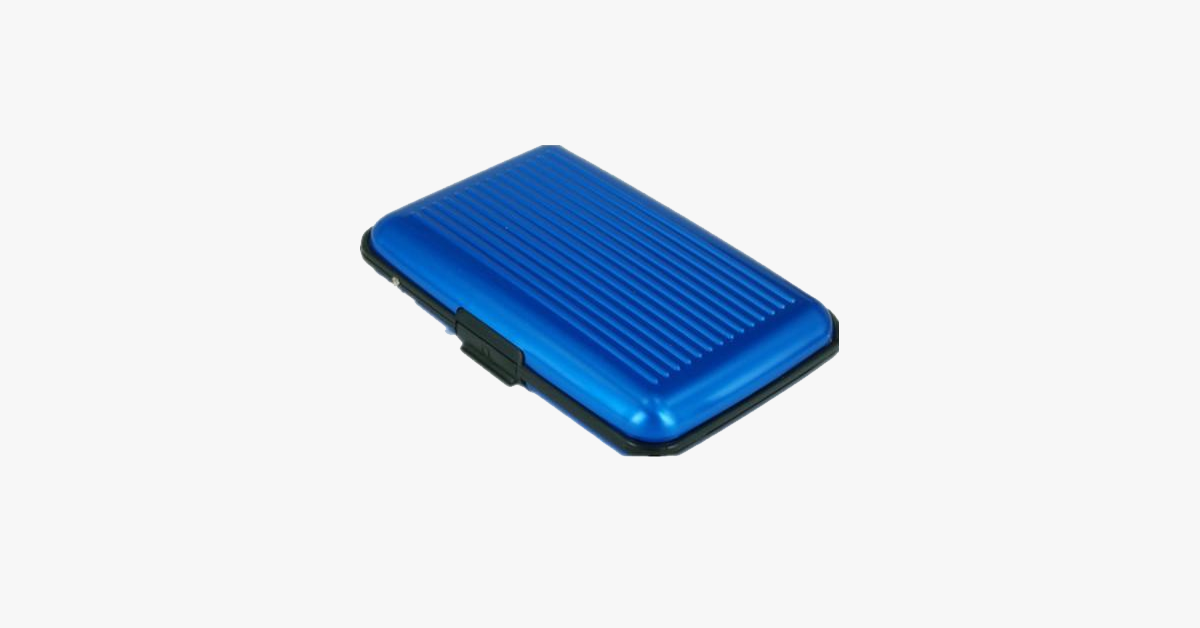 BowLift | Aluminium Metal Glossy Card Holder - Stylish Travel Wallet - Best Protection Against RFID Scanning