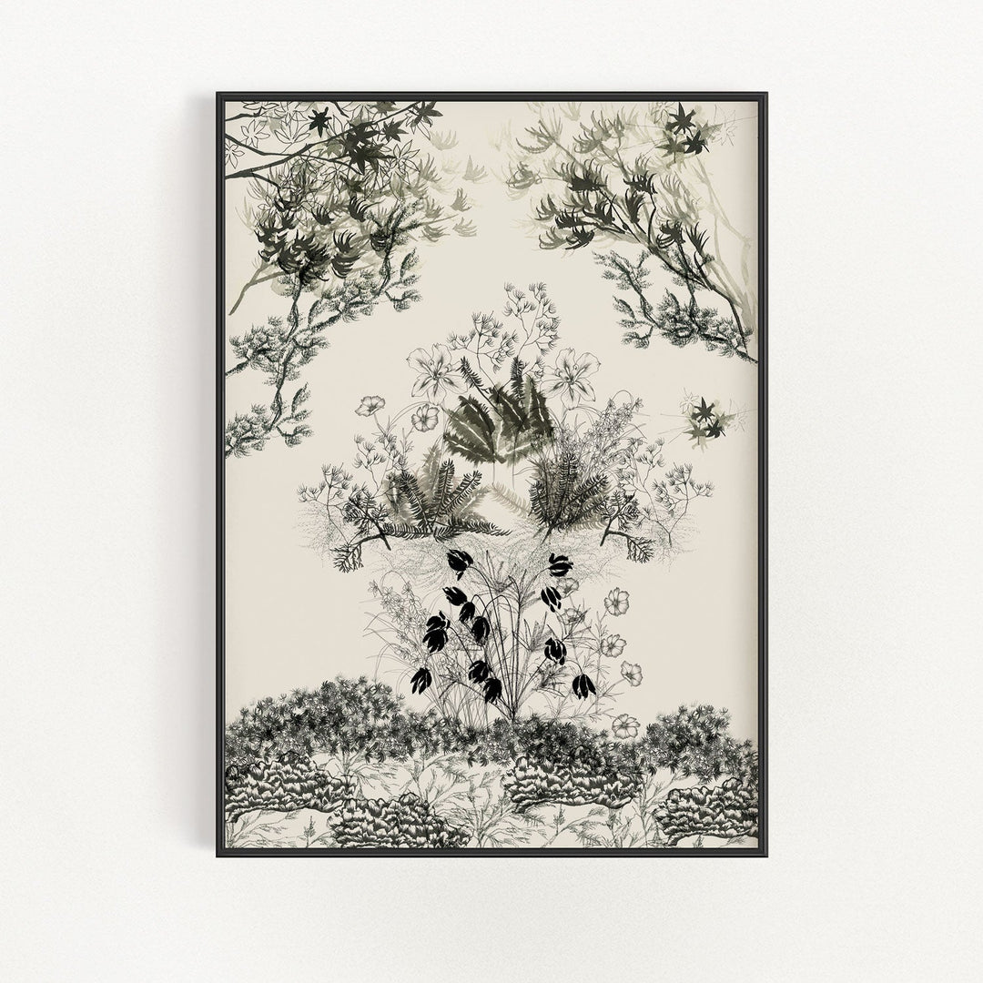 Japanese Garden Scene Wall Art | Bowlift