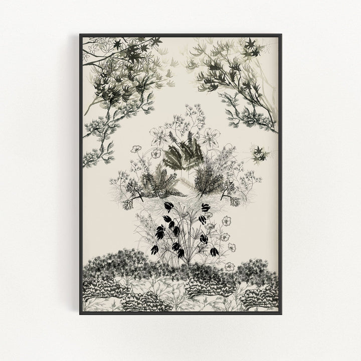 Japanese Garden Scene Wall Art | Bowlift