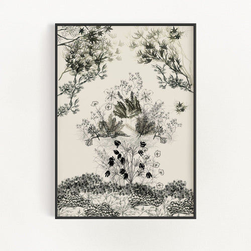 Japanese Garden Scene Wall Art | Bowlift