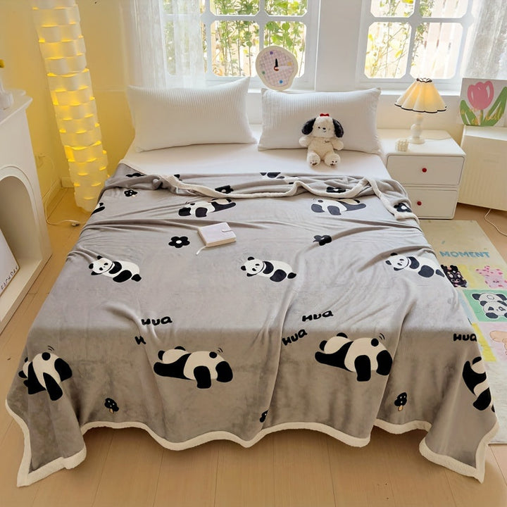 PandaSnuggle – Luxury Flannel Fleece Blanket Bowlift