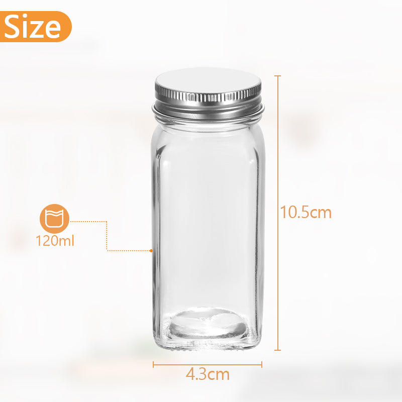 Flip Top Spice Bottle Spice Container 12 Pieces | Bowlift