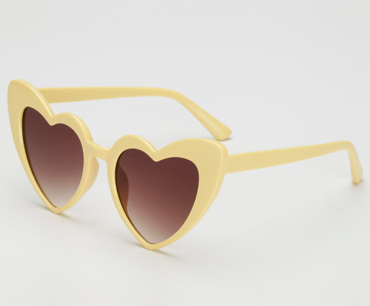 Ladies Heart-Shaped Sunglasses in Trendy Design Bowlift