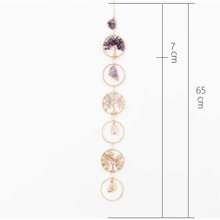 BowLift | Crystal Tree of Life 6 Rings Wall Decor Ornament