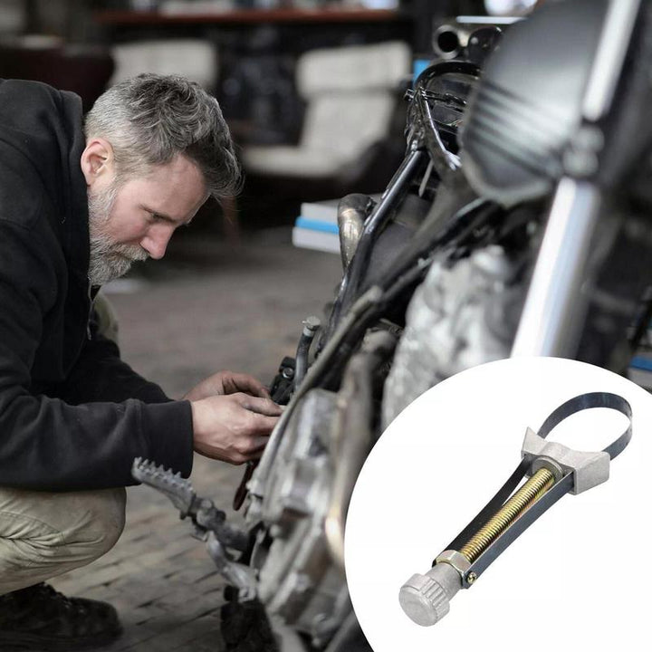 BowLift | Adjustable Oil Filter Wrench — Robust Tool for 60-120 mm Filters