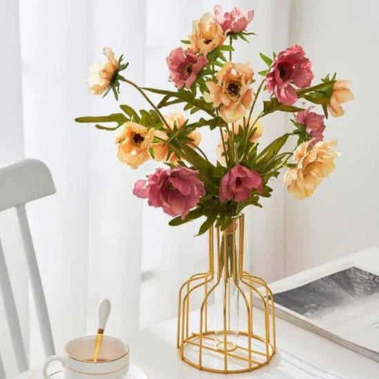 Gold Cage Vase Bowlift