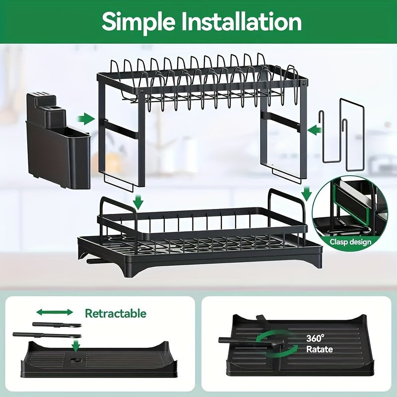 Draining rack 2 tiers with drainage | Bowlift