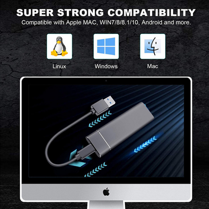 BowLift | Portable Solid State External Hard Drive, Ultra Speed External SSD