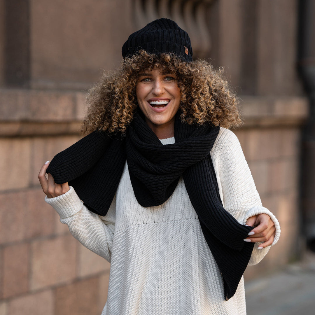 CozyMerino Beanie - Luxury Merino Wool Hat for Women Bowlift