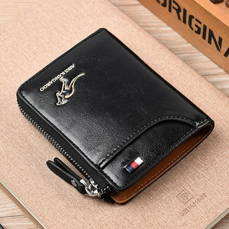 BowLift | Men's multifunctional RFID-blocking, waterproof and durable PU leather wallet for men