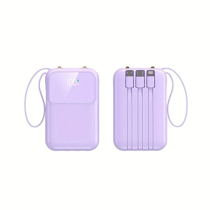 BowLift | 10000mAh Portable Power Bank with Cables