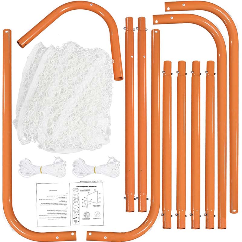 BowLift | Lacrosse Goal, 6' x 6' Lacrosse Net, Hockey Accessories,Perfect for Youth Adult Training, Orange
