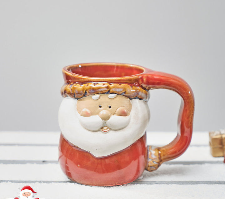 BowLift | Santa Snowman Marker Ceramic Breakfast Mug