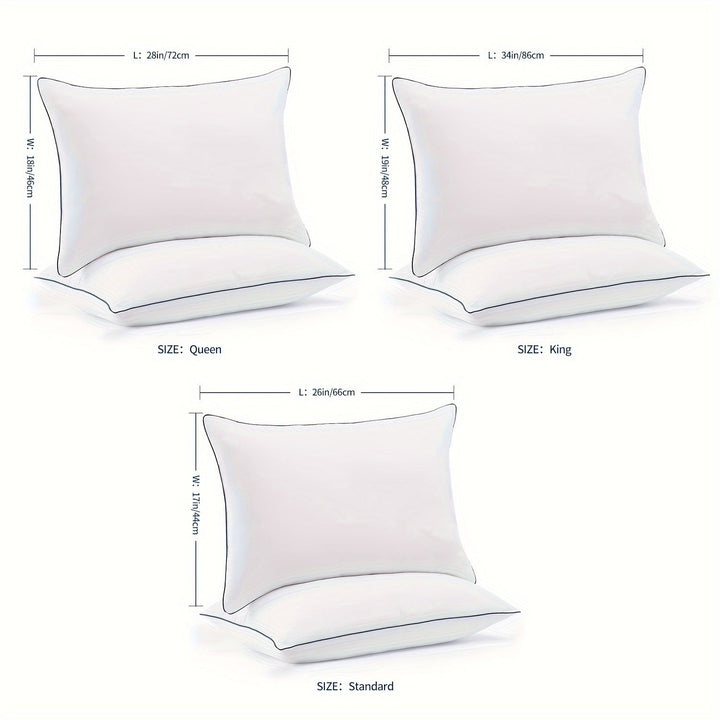 Cooling Bed Pillows for Sleeping – Luxury Hotel Quality with 3D Microfiber Filling and Breathable Cover – Ideal for Side, Back, and Stomach Sleepers, Queen Size | Bowlift