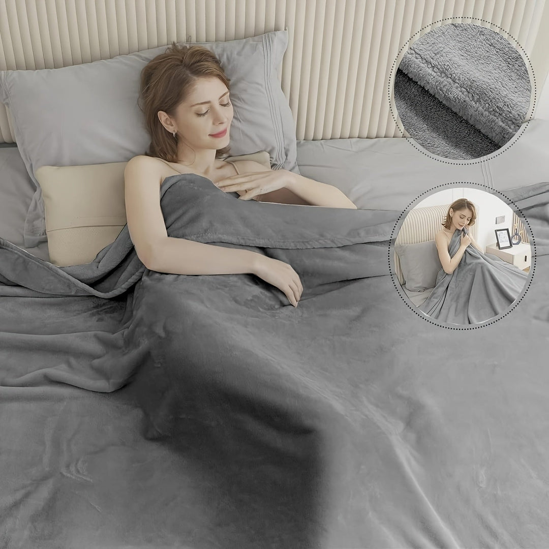UltraSoft Fleece Blanket – Luxury Reversible for Every Season Bowlift