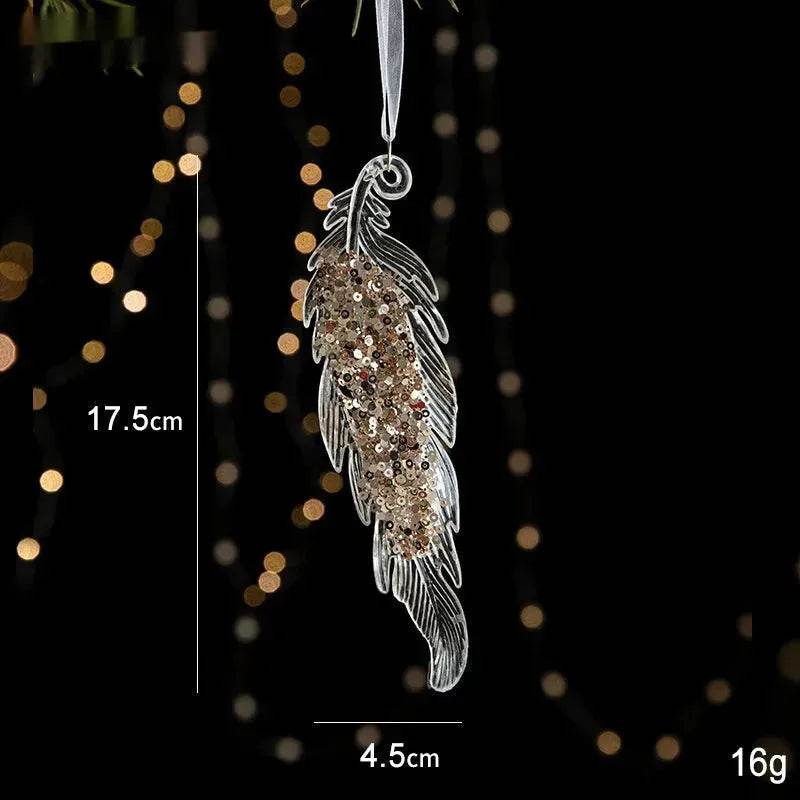BowLift | Christmas Decorations Sequins Acrylic Transparent Pendant