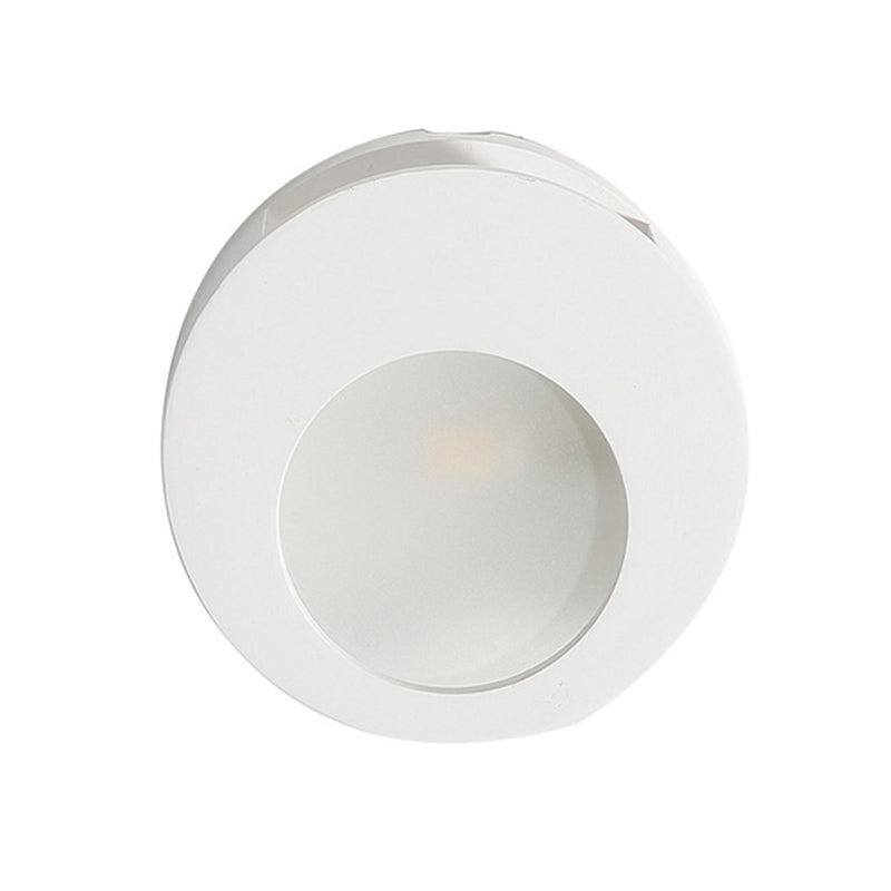 BowLift | Gypsum Round Wall Sconces Lamp Modern 1 Light LED Wall Lighting in White for Living Room