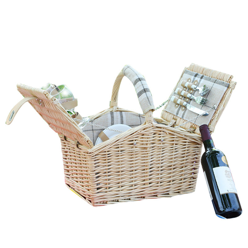 Ladies picnic basket with extensive equipment and cooler box Bowlift