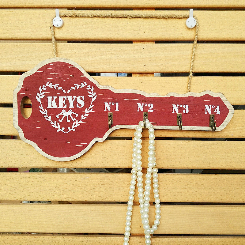 Vintage Key-shaped Wall Hook Rack