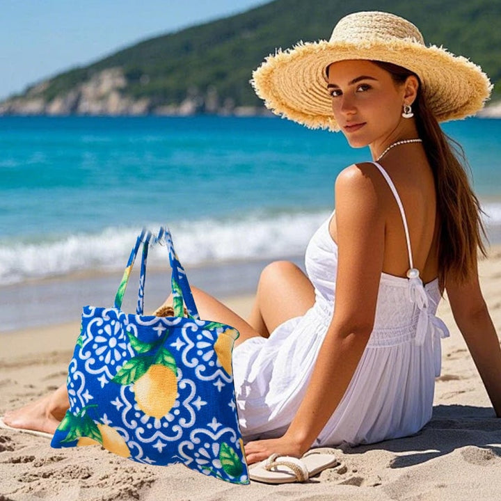 BowLift | Sun Lounger Towel with Pockets Storage in a Bag