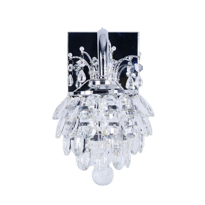 BowLift | Crystal Artichoke Wall Lamp Modern Style Nightstand LED Wall Light Lamp in Chrome