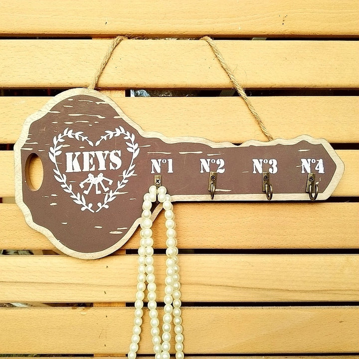 Vintage Key-shaped Wall Hook Rack
