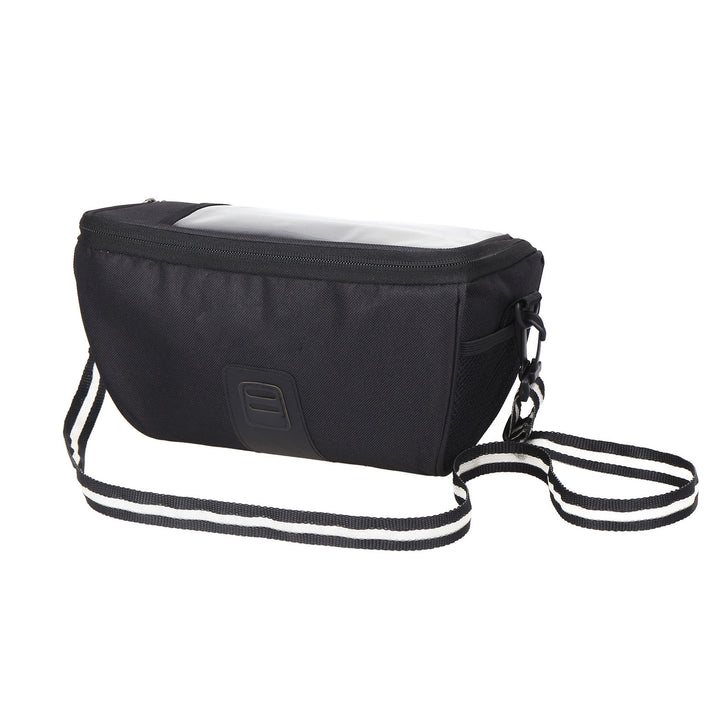 compact bike top tube storage bag with padded phone pocket and water-resistant fabric Bowlift