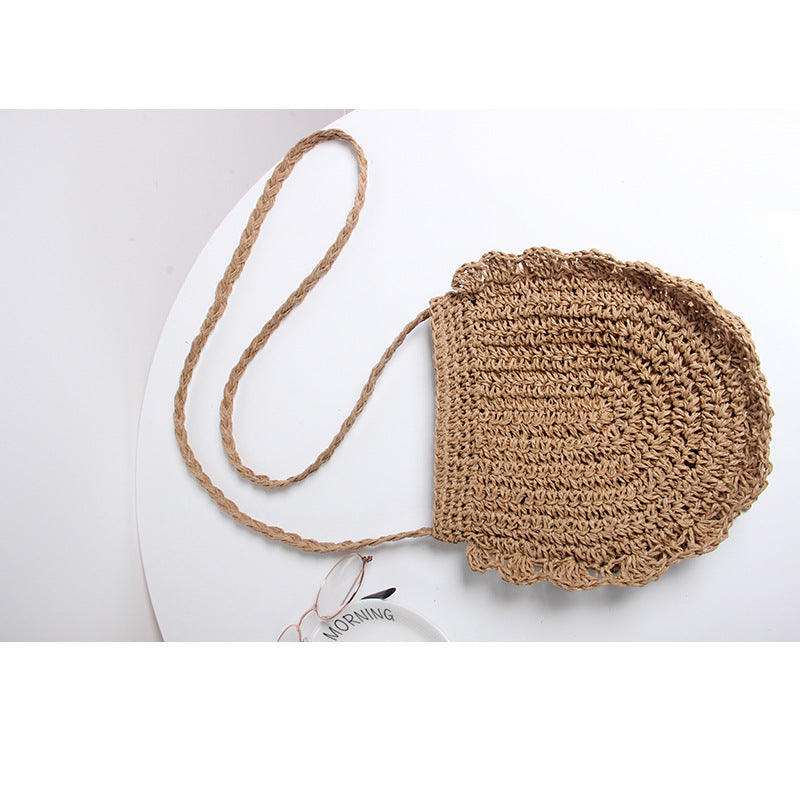 Handcrafted shoulder bag with perforated design Bowlift