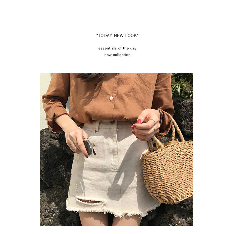Handcrafted rattan bag with refined details Bowlift