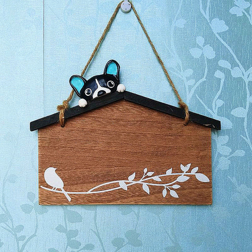 Decorative Dog Theme Wall Hanging Sign