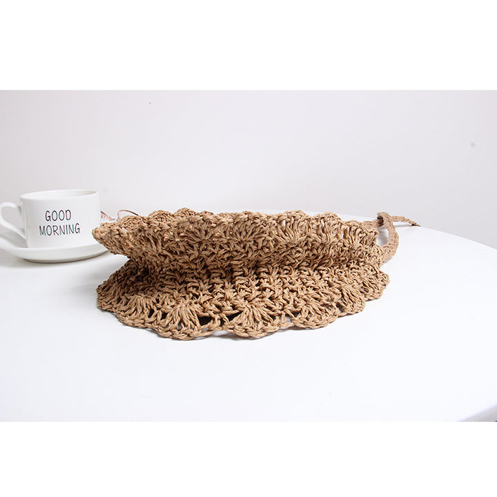 Handcrafted shoulder bag with perforated design Bowlift