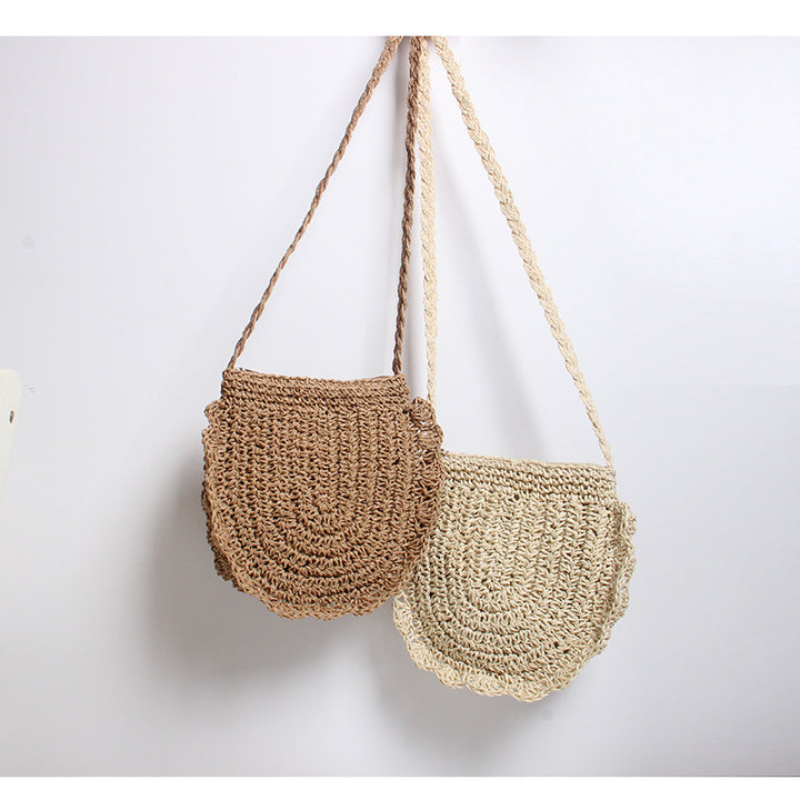 Handcrafted shoulder bag with perforated design Bowlift
