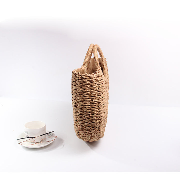Generous basket bag with charming round handle Bowlift