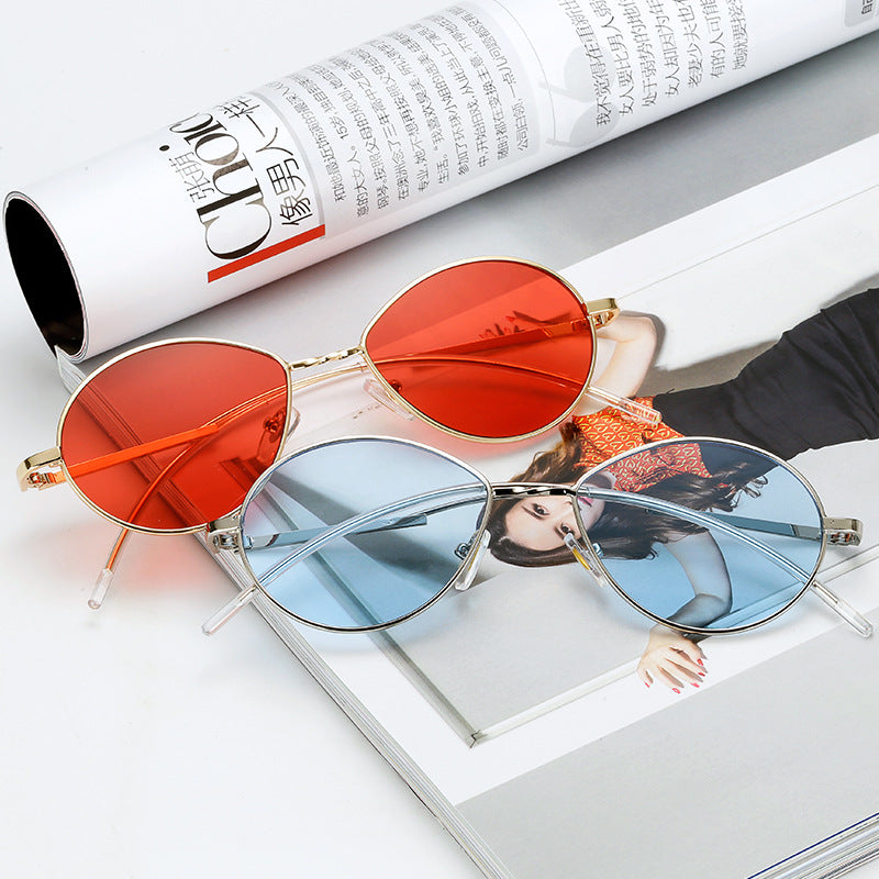 Women's round sunglasses with ultra-light frame Bowlift