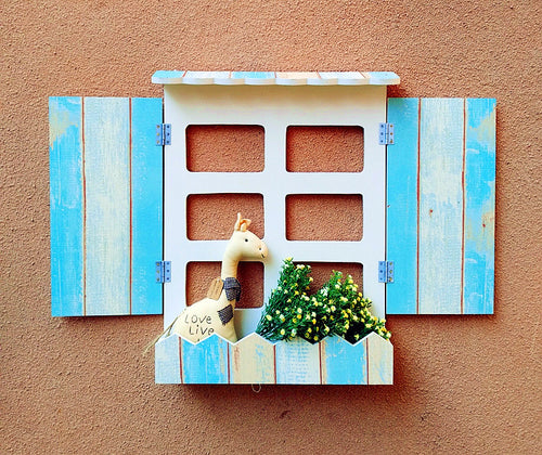 Decorative Wall Planter with Open Door Design
