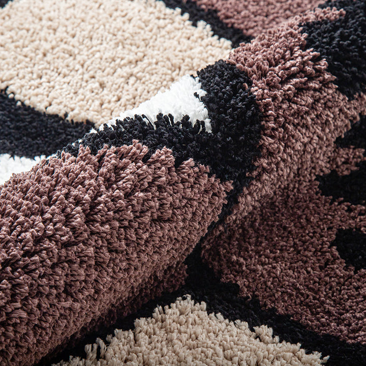 BowLift | Retro Rainbow Smiling Face Tufted Rug