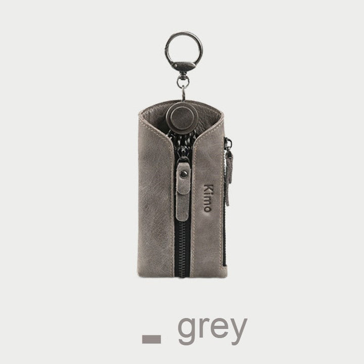 BowLift | 7-in-1 Portable Leather Key Case with Zipper Coin Purse, for Men & Women