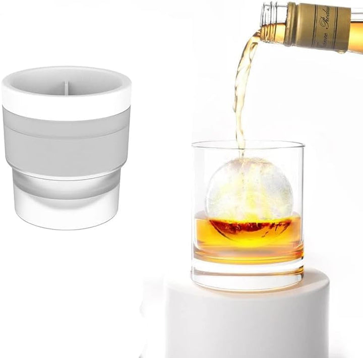 Silicone Stackable Circular Ice Hockey Ball Maker Mold | Bowlift