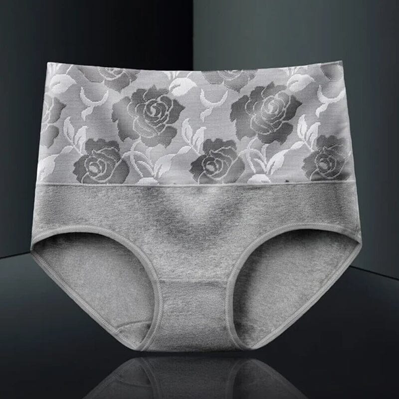 BowLift | High Waist Cotton Print Flower Briefs