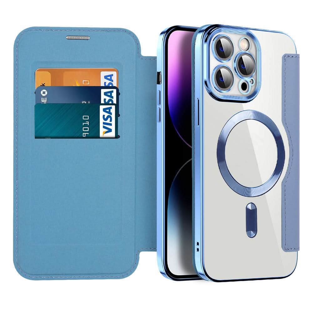 BowLift | Magnetic Leather Flip Case iPhone 11–14 Series