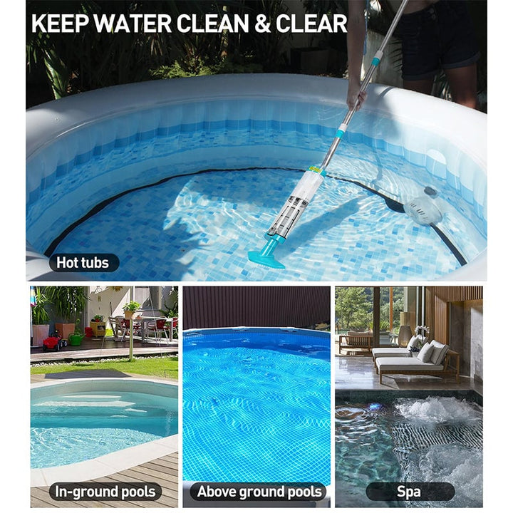 BowLift | US Standard - 3in1Cordless Rechargeable Powerful Motor Swimming Pool Vacuum Cleaner