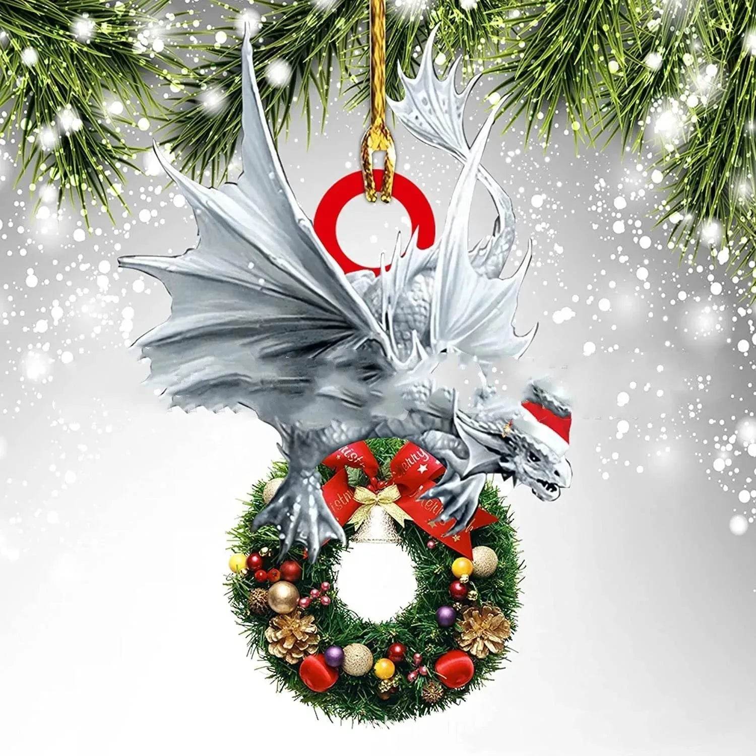 BowLift | Dinosaur Dragon Egg Christmas Decorations Pendant Acrylic